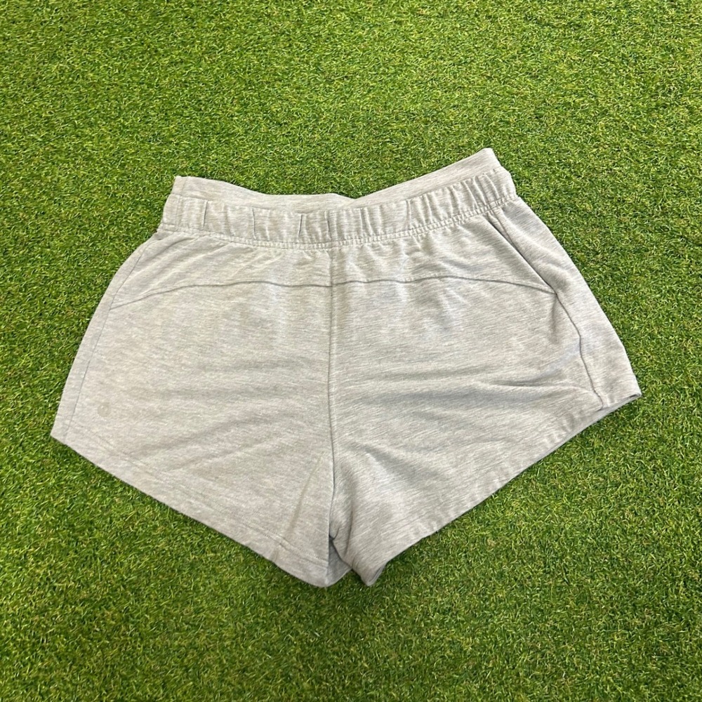 Lululemon Inner Glow Short Heathered Grey French Terry Athletic Lounge Size M
